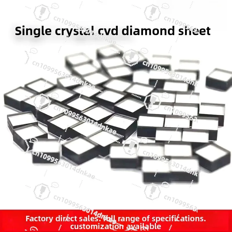 CVD Single Crystal Diamond Sheet Diamond Sheet 100 Face Crystal Orientation Cultivation CVD Diamond Single Crystal Sheet