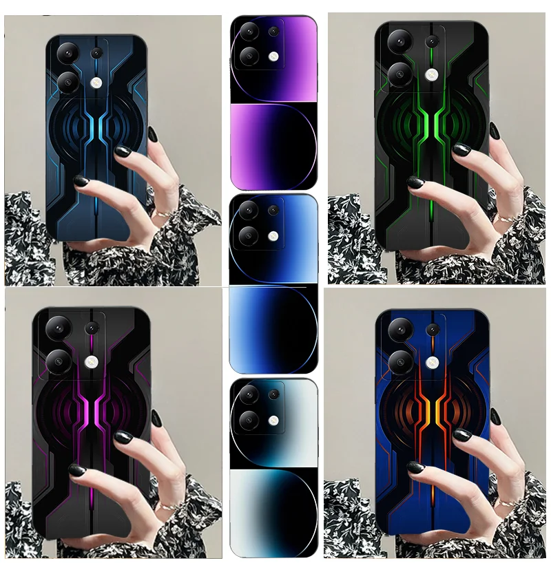 

For Redmi Note 7 Pro 12 4 g 5 g 10 S 13 11 T 8 9 Plus Max Lite TPU Black Soft Phone Case Premium Business Style Soft Silicone
