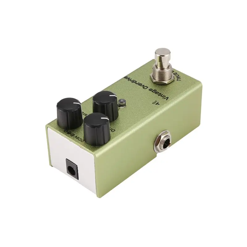 

ABVE-Mini педаль эффектов для электрогитары, педаль для электрогитары, винтажная педаль Overdrive для электрогитары