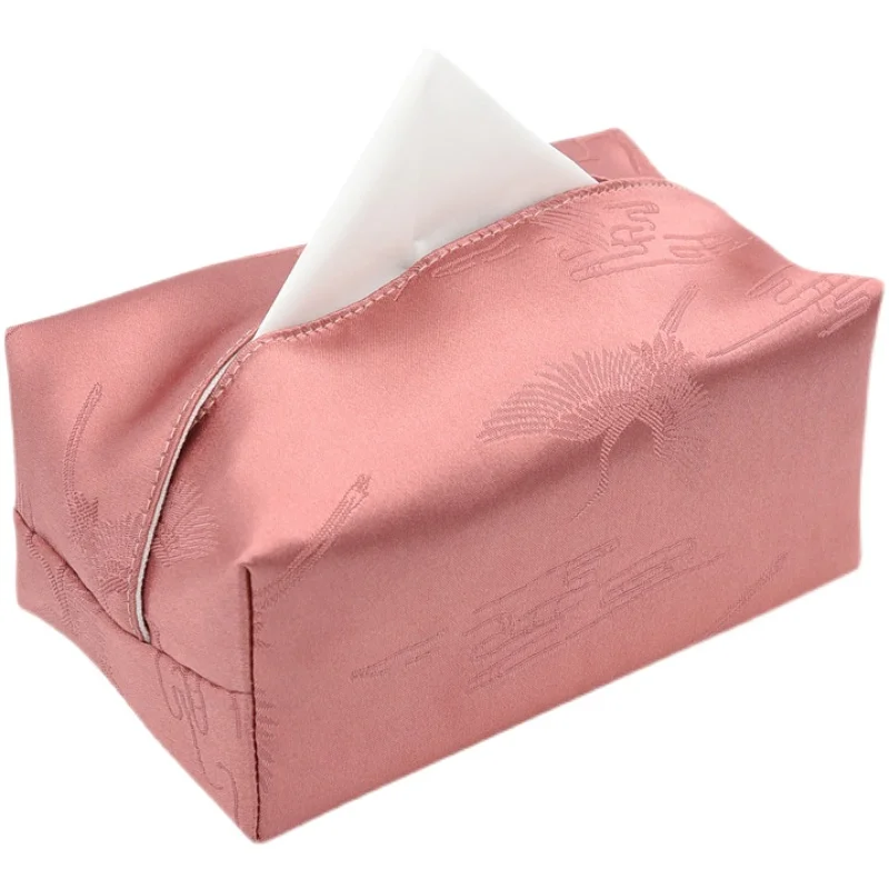 

Light Luxury Fabric Tissue Box Paper Drawer Box Desktop Household Tissue Cover