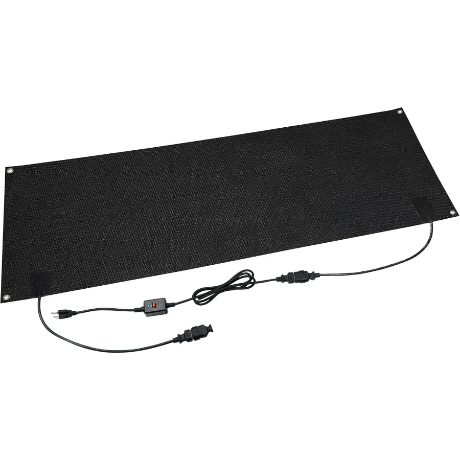 

20" x 60" Snow Melting Mats Outdoor Non-Slip Heated Stair Treads for Outside Heating Mat with Power Cord Heated Walkway Ma