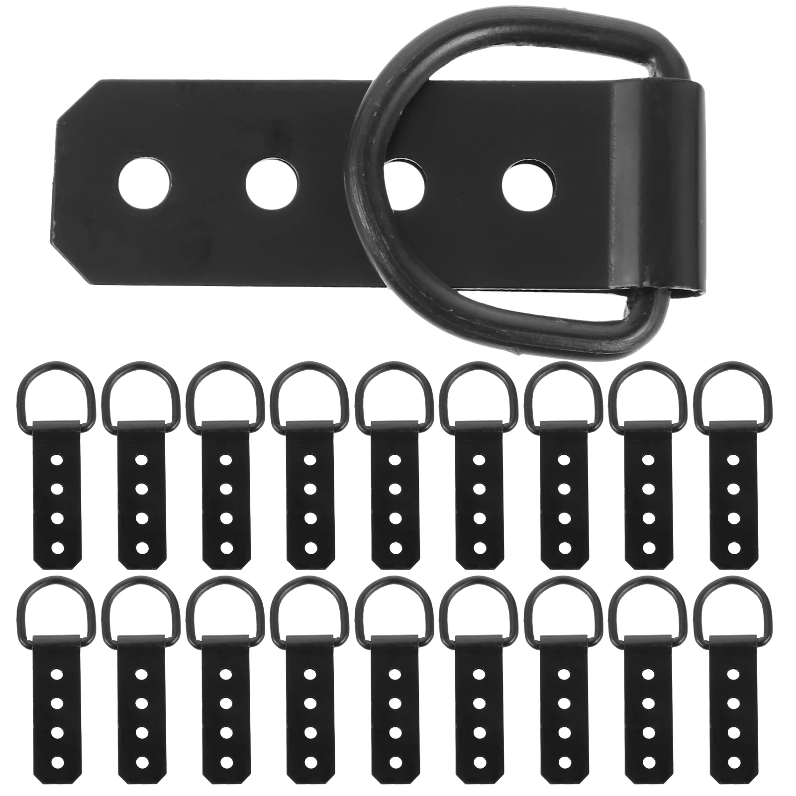 

20 Pcs Wall Photo Frame Hooks Metal Hanging Tools Black Picture Hangers Home Office Decor Durable Smooth Edge No Burrs