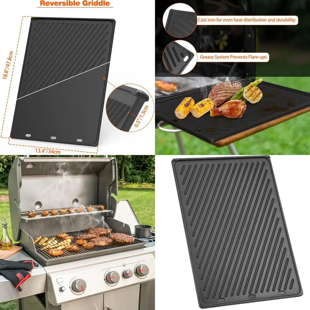 

Универсальная чугунная сковорода-гриль для газовых грилей Genesis II и II LX 300