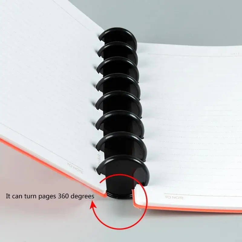 

CORA 50Pcs Book Binding Discs Round Discbound Binding Rings for Notebook Journal
