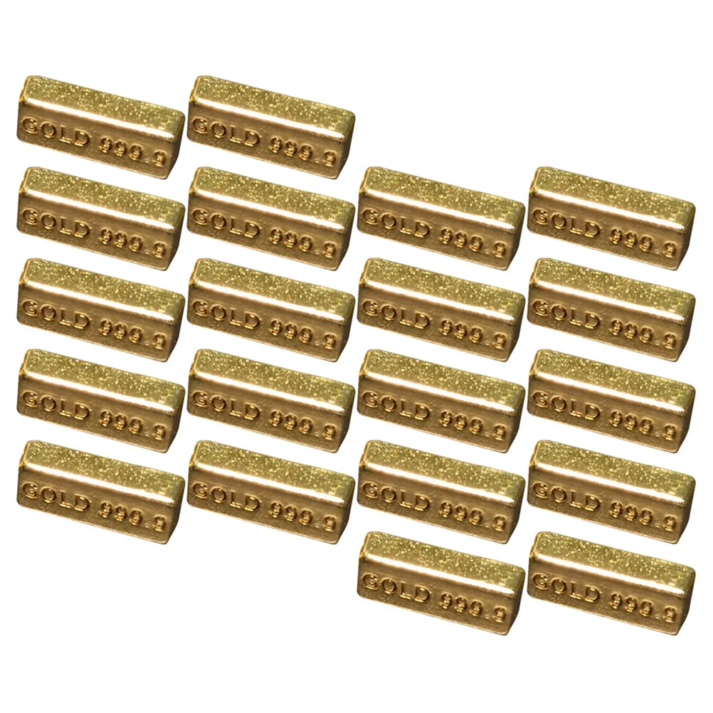 

Gold Bars Decor Miniature Fake Accessories Chinese Decorations Tiny House