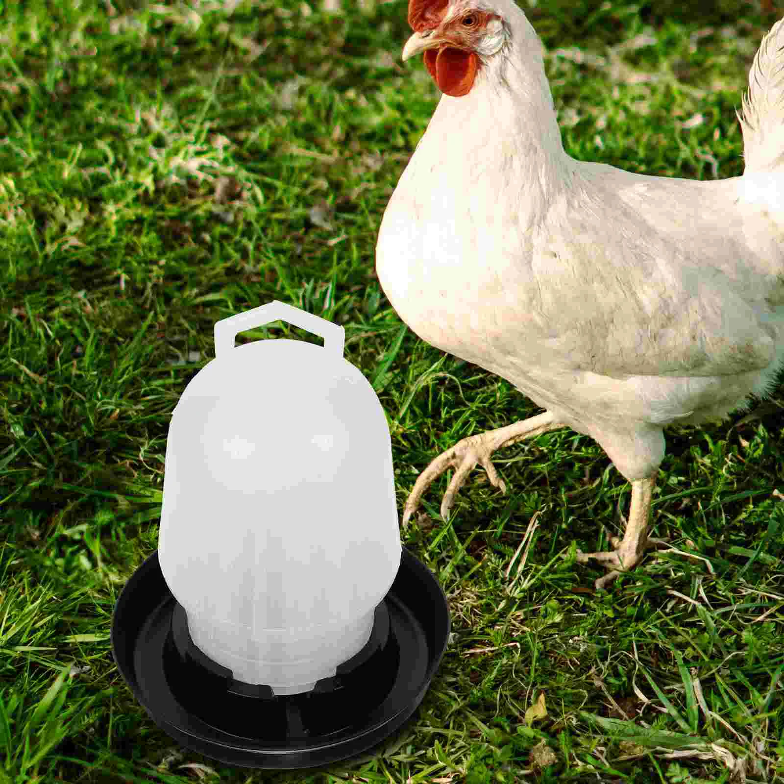 Water Cup Poultry Waterer Automatic Chicken Storage Bucket Supplies and Feeder Suite 15x115cm for Coop