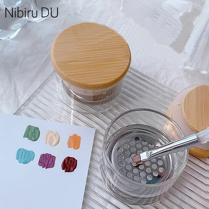 מברשת מברשת כביסה גביע טכנולוגיית זכוכית קריסטל גביע נירוסטה רשת מסנן גביע