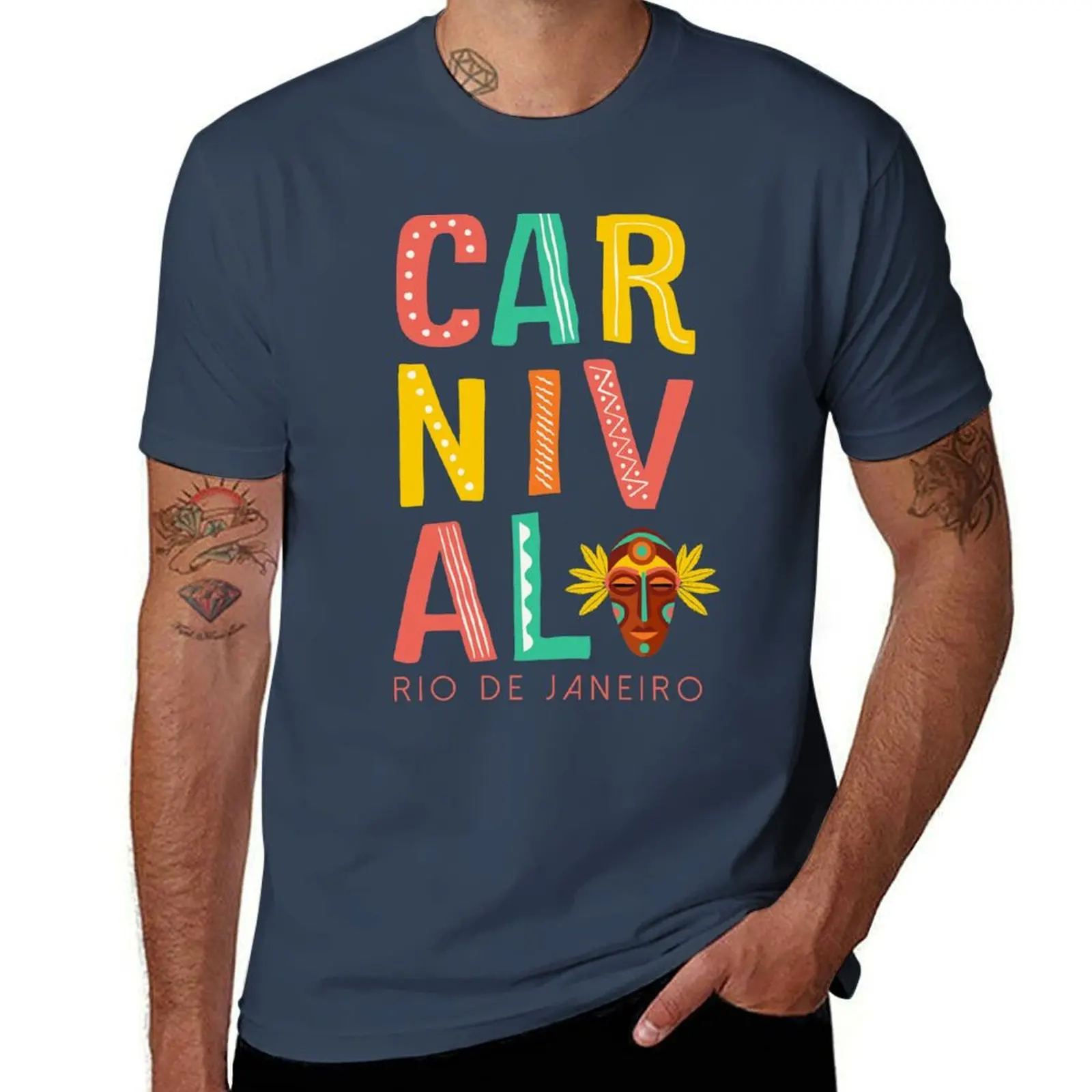 

Carnival Rio de Janeiro T-Shirt Work Wear Short Sleeve T-Shirt