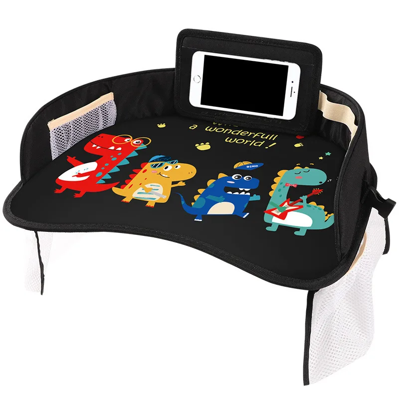 Babies Car Seat Dining Drink Table Tray Portable Kids Toys Infant Multi-functional Waterproof Playpens Vehicle-mounted Removable