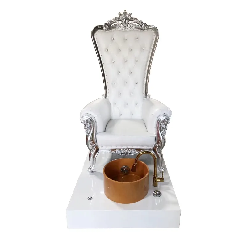 Luxury nail salon pedicure manicure king throne chair nail art design equipments furniture