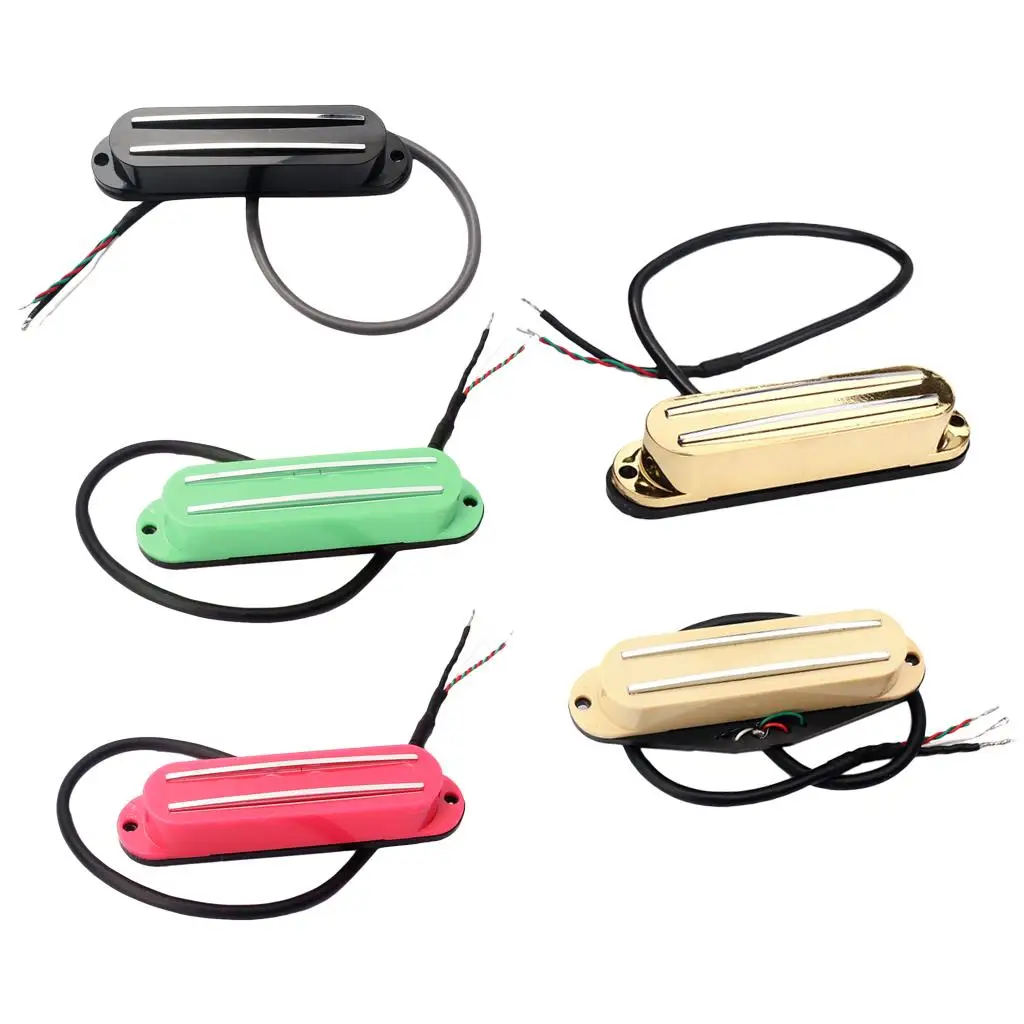 Alnico 5 Single Coil Pickup Set Dual Hot Rail Humbucker SSS Guitar Parts Accessory for Cigar Box Guitar