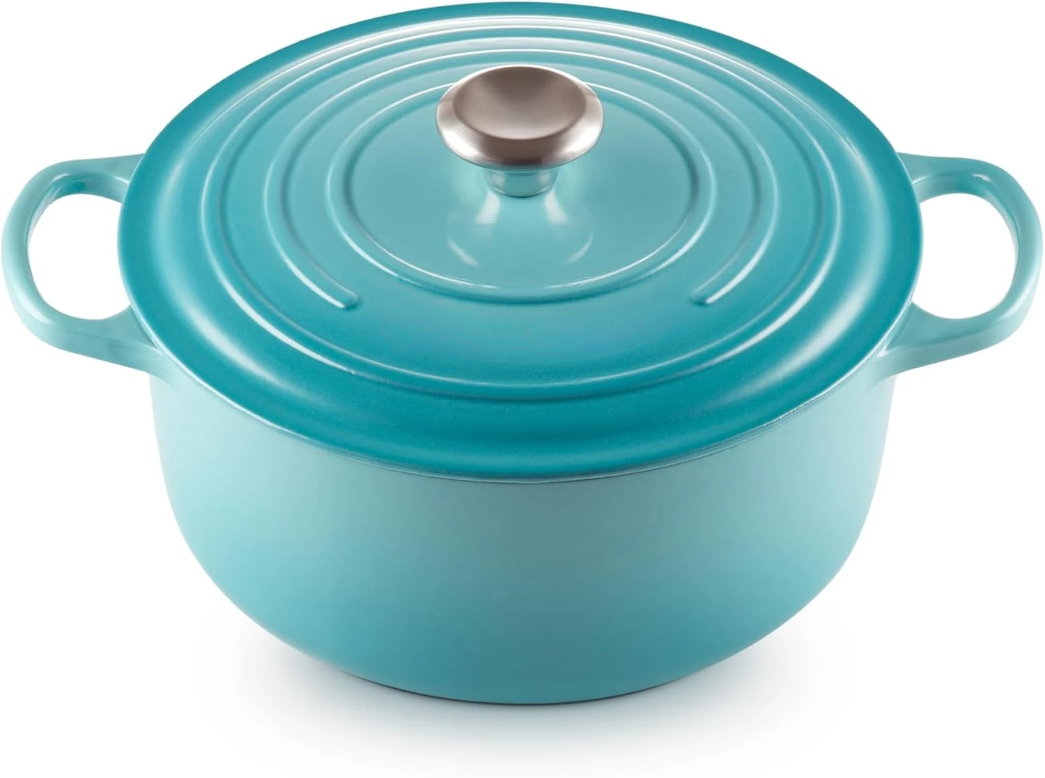 Enameled Cast Iron Round Dutch Oven, 5.5qt., Caribbean