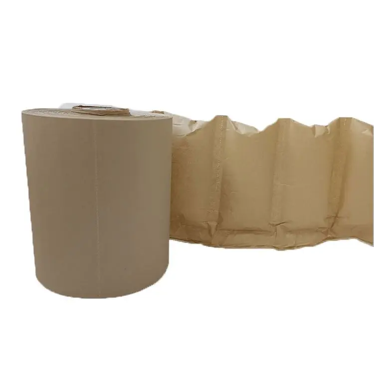 Void Fill Packaging Material Factory Price Imported Buffer Foam Package Cushioning Kraft Paper Wrap Rolls for Transportation