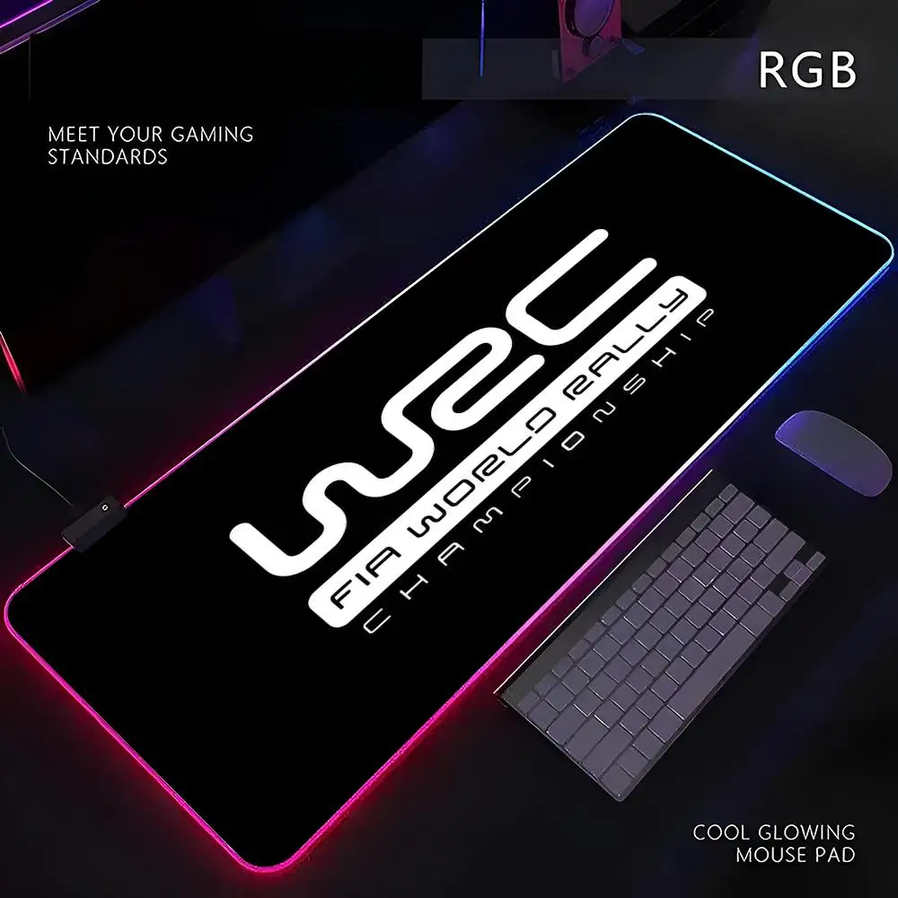 

Коврик для мыши WRC Rally Racing RGB Gamer со светодиодной подсветкой, коврик для мыши, периферийные устройства, коврик для компьютерного стола, коврик для мыши XL, ковер для клавиатуры