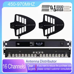 SenMicre UA898-U9900 16-channel Microphone Antenna Distribution System UHF Frequency 450-970MHz RF Signal Antenna Amplifier