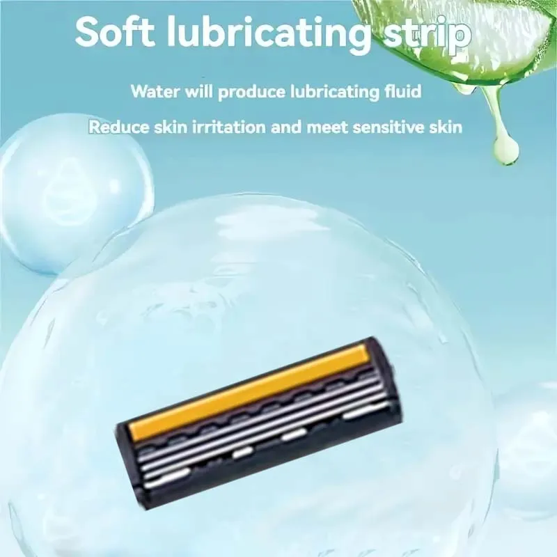 سكين حلاقة رجالي عالي الجودة، شفرة حادة من الفولاذ المقاوم للصدأ، مقبض مضاد للانزلاق، منتج ممتاز للحلاقة للرجال #2