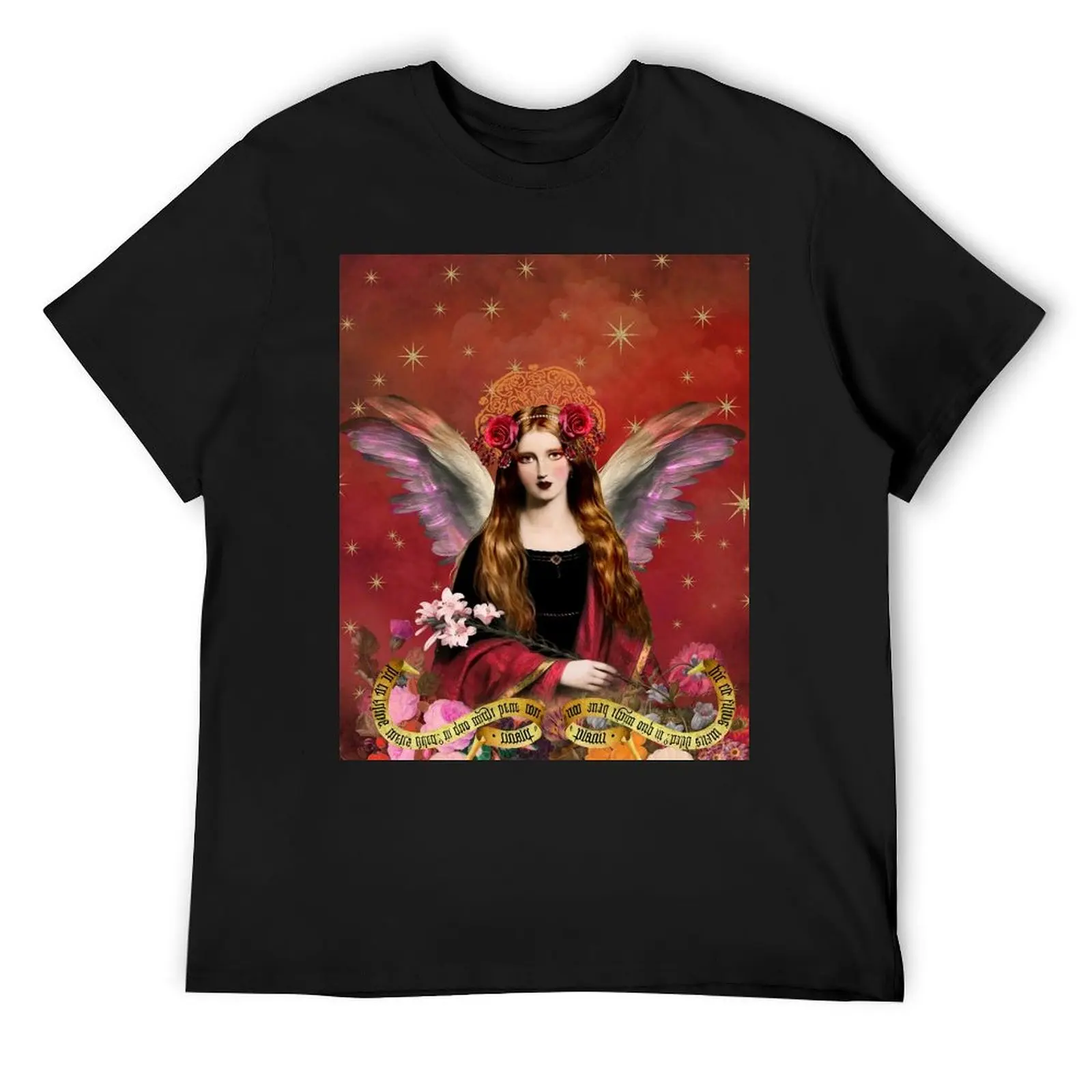 Pre Raphaelite Angel In Red T-Shirt shirts graphic tee for a boy anime figures quick drying workout shirts for men