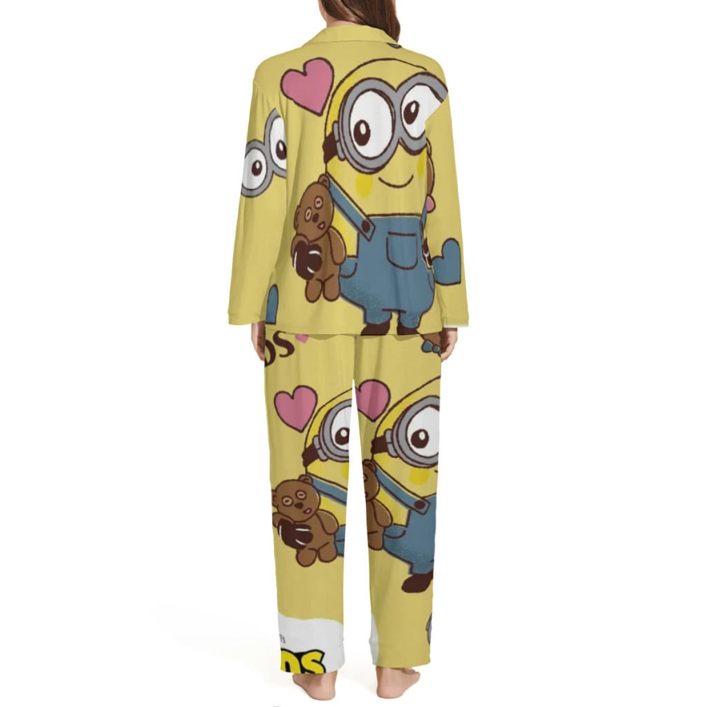 Minion Printed Pajamas Men or Women | Cute Pajama Sets | Elegant Lounge Wear for Women | Soft Clothing