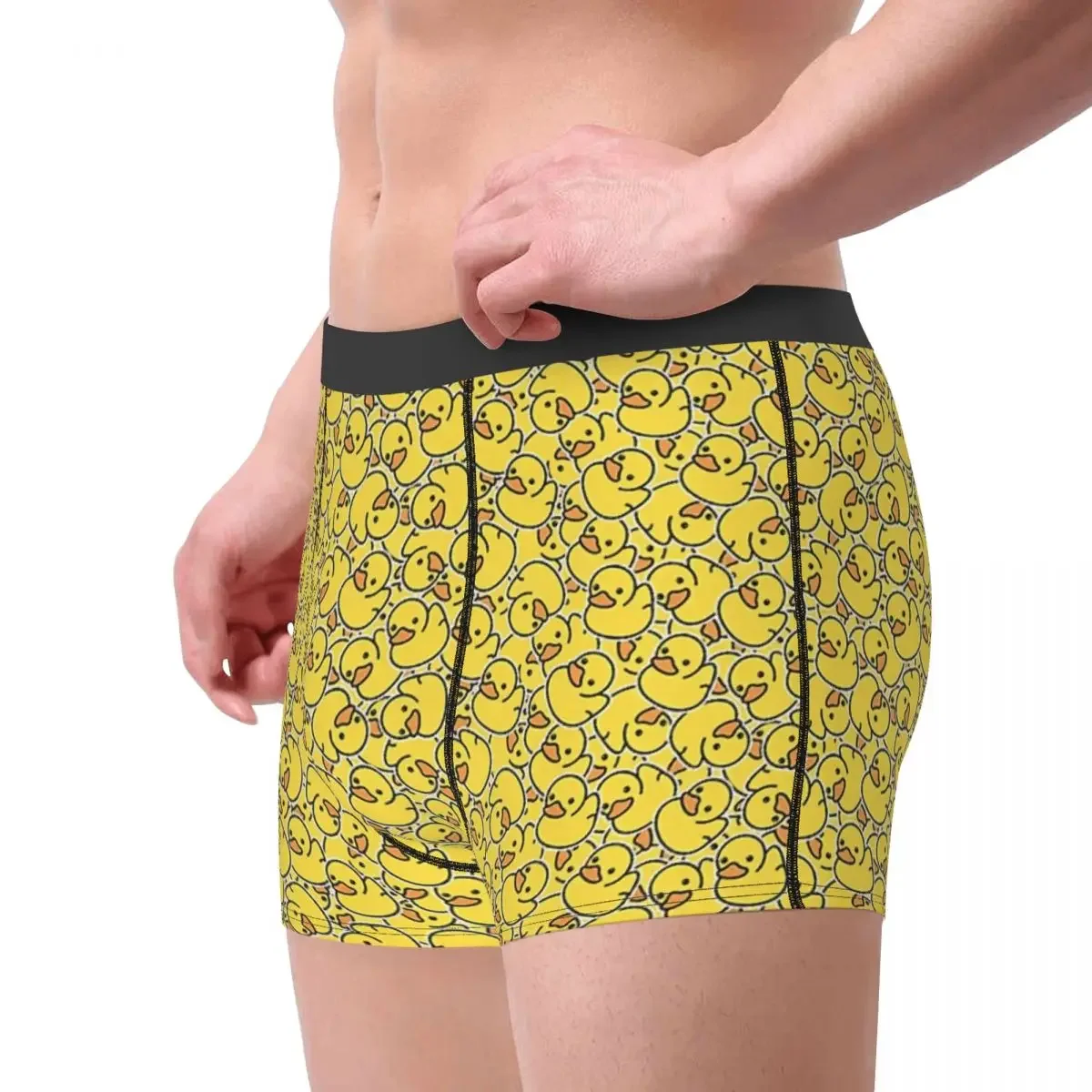 Yellow Classic Rubber Duck Men's Boxer Briefs Shorts Men Underpants Cartoon Anime Funny Men's Panties Soft Underwear For Men