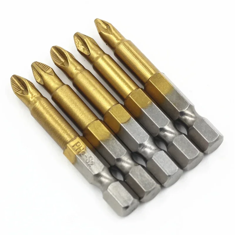 

Head Hexagonal Screwdriver S2 Titanium Plated PH2 Anti Slip Screwdriver Head Household Electric Screwdriver