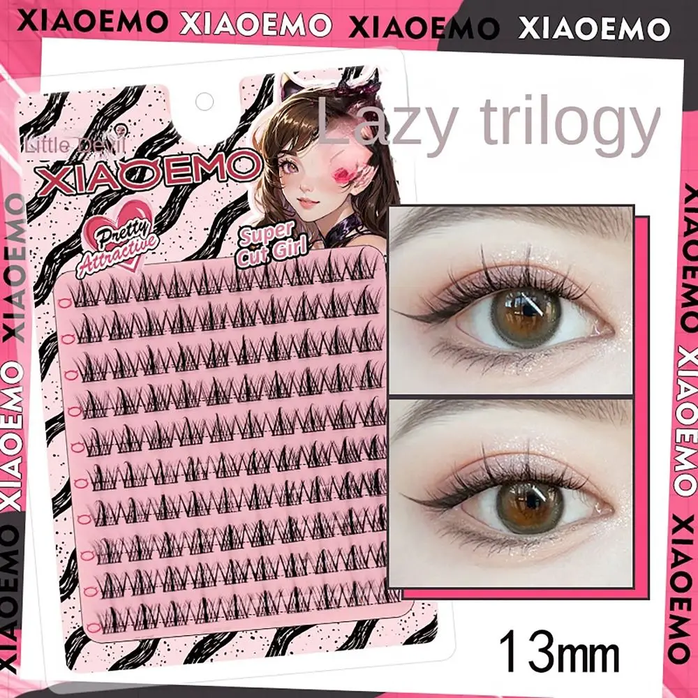 Natürliche 6/11/12/14 MM Pfropfen Gefälschte Wimpern 10 Reihen Schwarz Stiele Wimpern Verlängerung V-Form DIY Augen Makup Werkzeug Schönheit