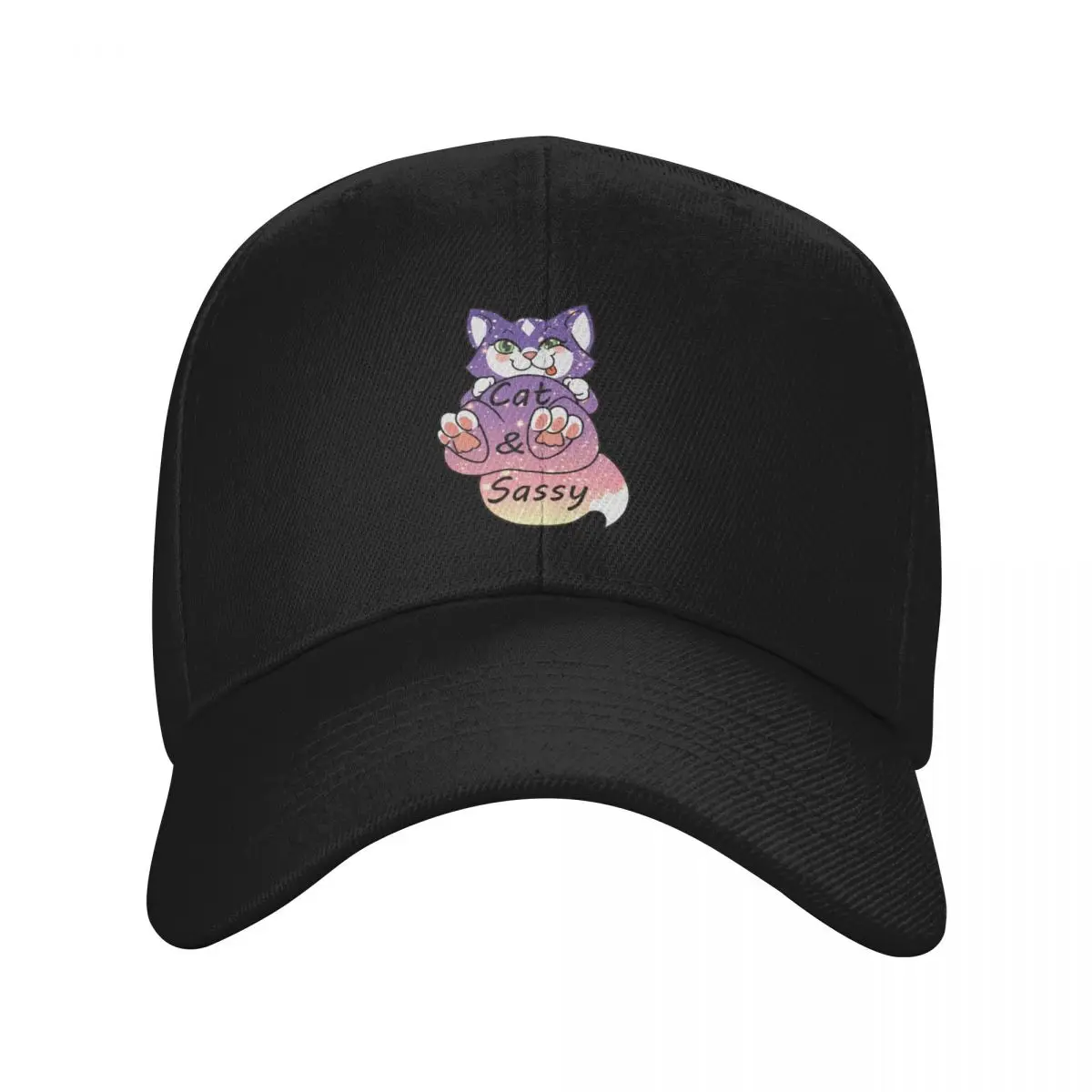 Cat & Sassy - Glitter Edition Baseball Cap Cosplay funny hat Brand Man cap Hats Man Women's