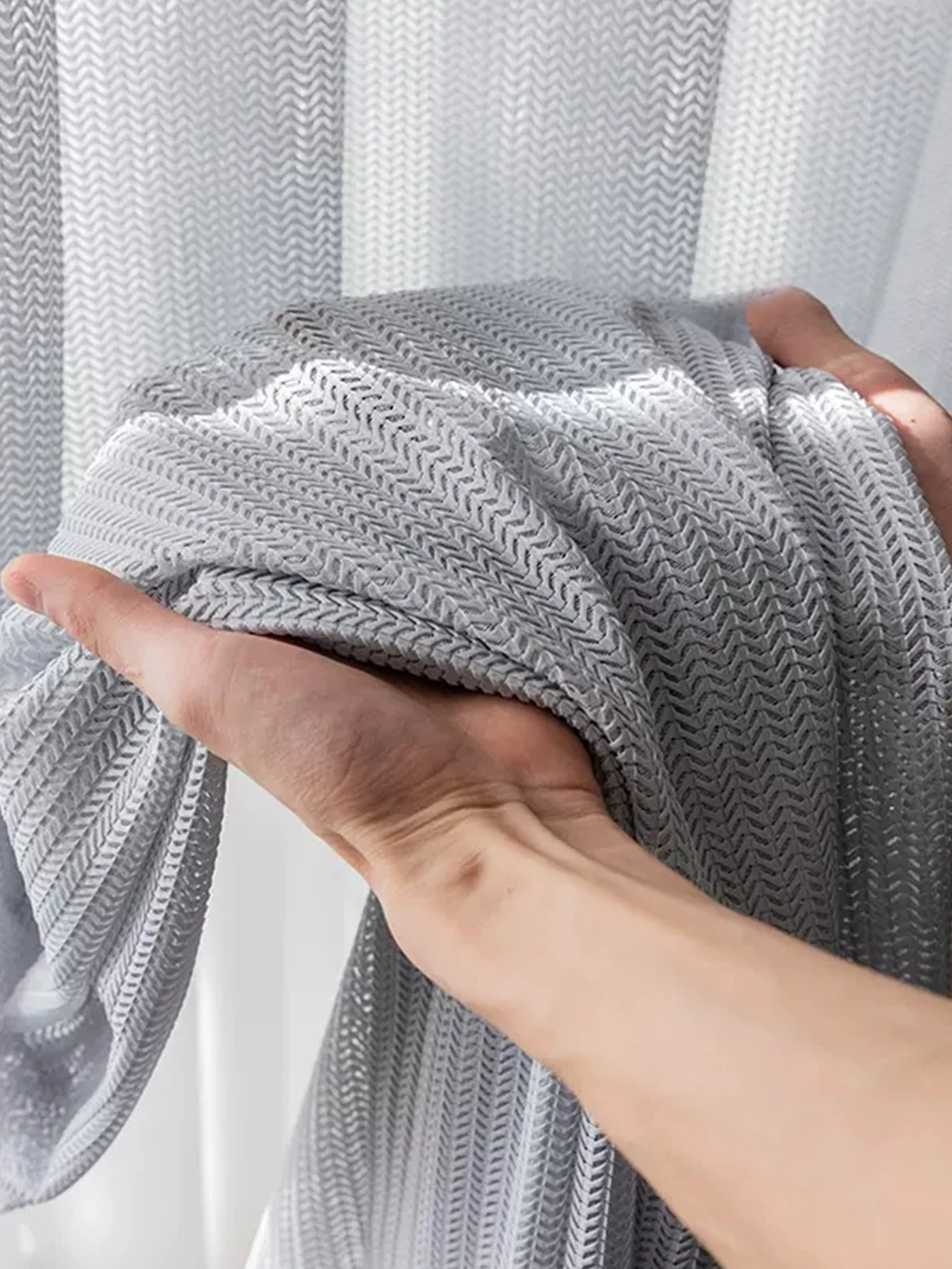 

Белые шторы с рисунком рыбьей кости, затемняющие шторы, ширмы для окон на балконе, современные и простые