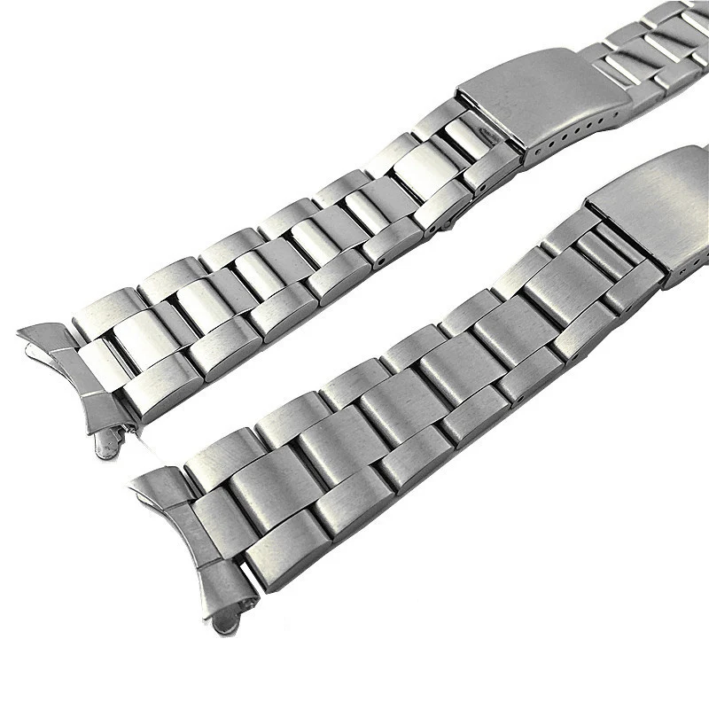 13mm 17mm 19mm 20mm Stainless Steel Replacement Oyster Watch Bracelet Fits Rolex Watch Strap Women Watchbands Men