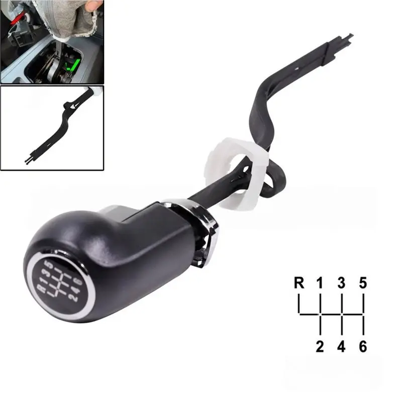 WF-Gear Shift Knob Lever Gearbox Stick Shifter For Vauxhall Opel Zafira B 2005- 2010 Vehicle Replacement Part 6 Speed