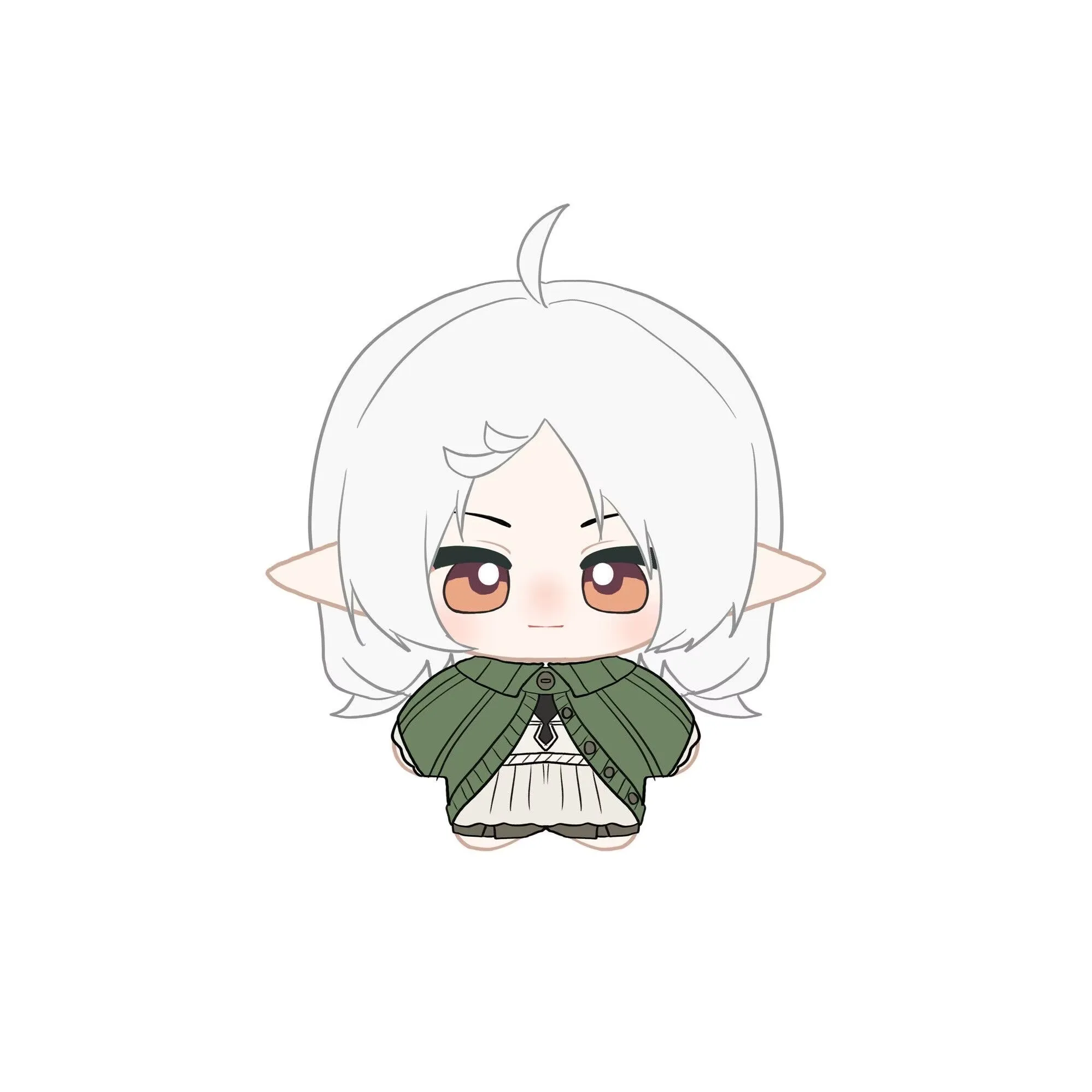 10cm Anime Tensei Mushoku Sylphiette Plush Doll Print XMAS Gift Pendant Halloween Ornament Jobless Stuffed Toy Birthday Gift