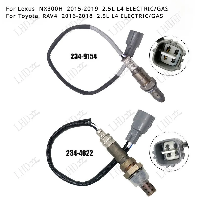 Z+   2X Oxygen Sensor For Toyota RAV4 2016-18 Lexus NX300h 2015-2019 Up&Downstream.