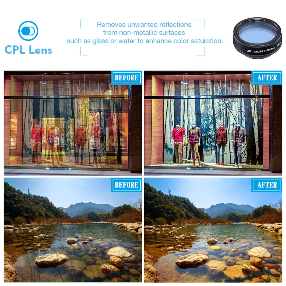 10 In 1 Phone Camera Lens Kit With 198 Degree Fisheye Wide Angle Telephoto CPL Star Filter For Smartphone Photography