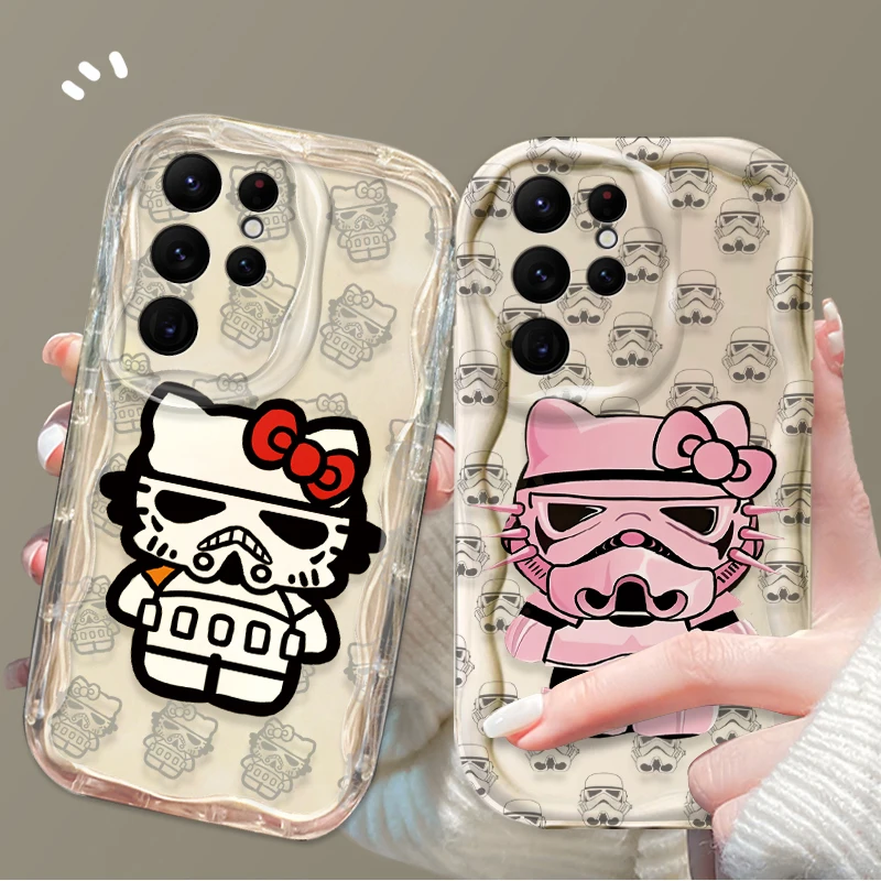 Funda de silicona para Samsung Galaxy, carcasa de Hello Kitty, Star Wars, S24, S23, S22, S21, S20 Ultra Plus FE, A25, A55, A35, A15, A05, A05S, 5G