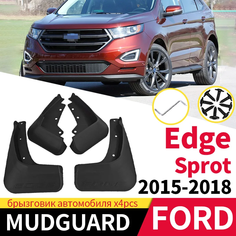 Car Mudguard For Ford Edge Sprot 2015-2018 Fender Mudflaps Front And Rear Wheel Mud Splash Guards Exterior Accessories