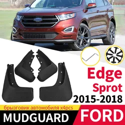Car Mudguard For Ford Edge Sprot 2015-2018 Fender Mudflaps Front And Rear Wheel Mud Splash Guards Exterior Accessories