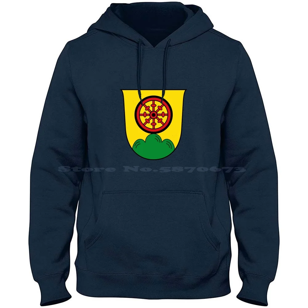 Bergheim Bei Salzburg Austria Coat Of Arms 100% Cotton Hoodie Bergheim Bei Salzburg Austria Coat Of Arms Bergheim Bei