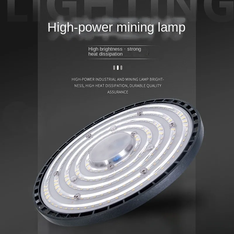 UFO-Luz LED de bahía alta, iluminación Industrial impermeable IP65, para garaje, gimnasio, almacén de fábrica, 100W, 150W, 200W