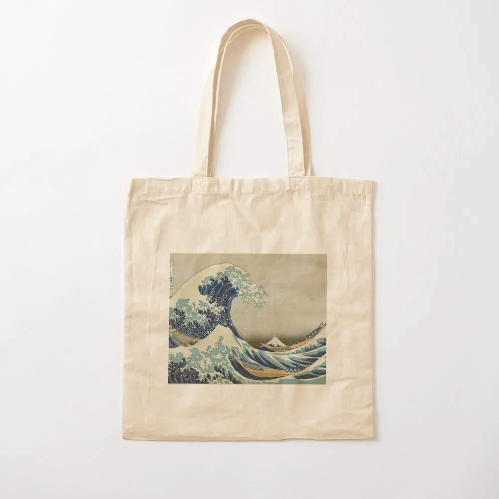 

Great Wave T-Shirt - Hokusai Duvet Surfing Kanagawa Mount Fuji Sticker Tote Bag personalized tote bags for women