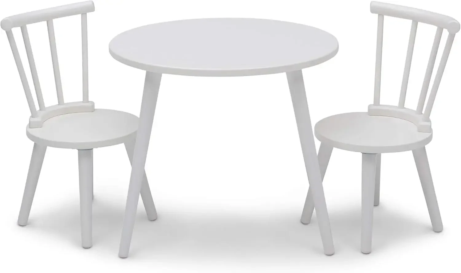 Children Homestead Kids Table & 2 Chairs Set - Ideal for Arts & Crafts, Greenguard Gold Certified, Bianca White