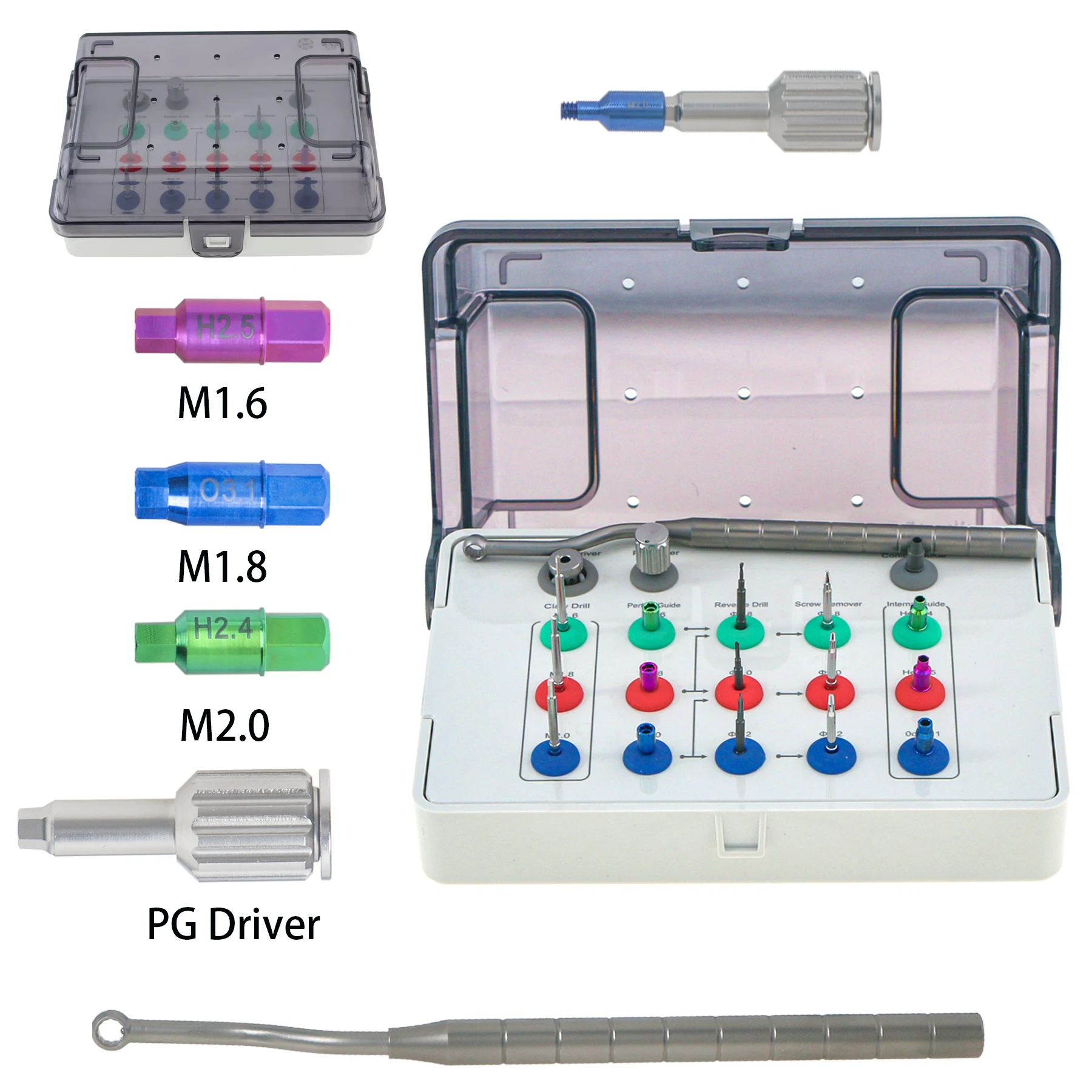 

Universal Dental NeoBiotech Screw Remover Kit Fast & Safe Fractured Implant Screw Toolset