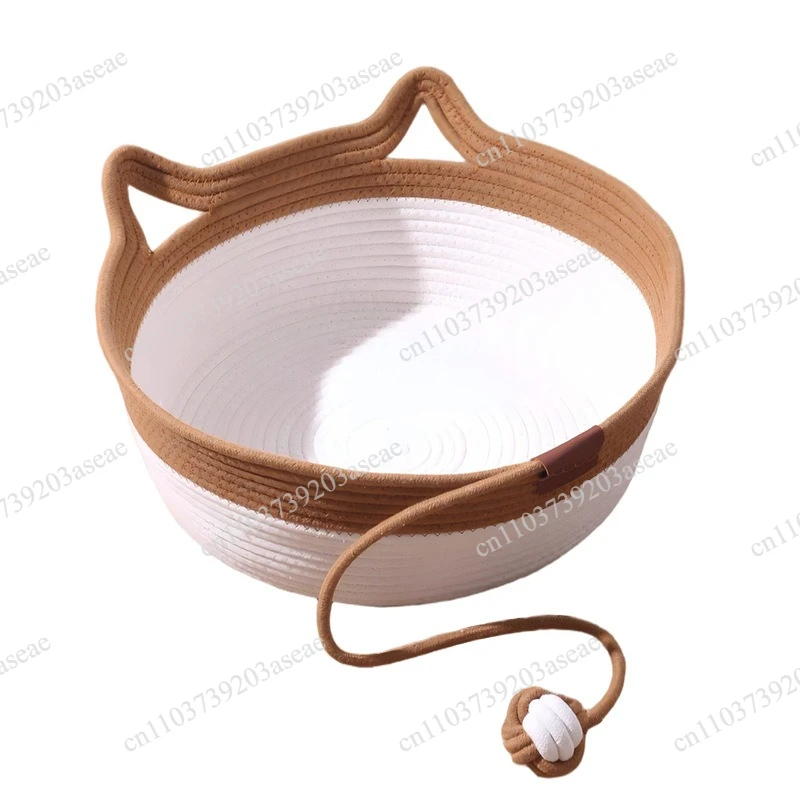 Rattan cat litter, universal  litter for all seasons kennel summer pet supplies, cat scratching board, cat litter integrated