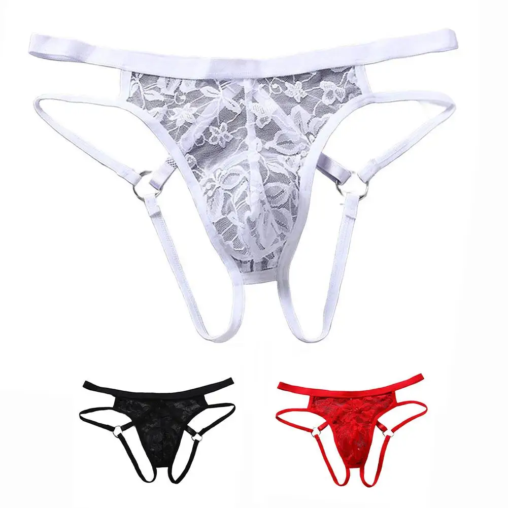 

Мужские стринги одного размера, прозрачные трусы, нижнее белье Sissy, кружевные стринги с тонкими бретелями, экзотические трусики