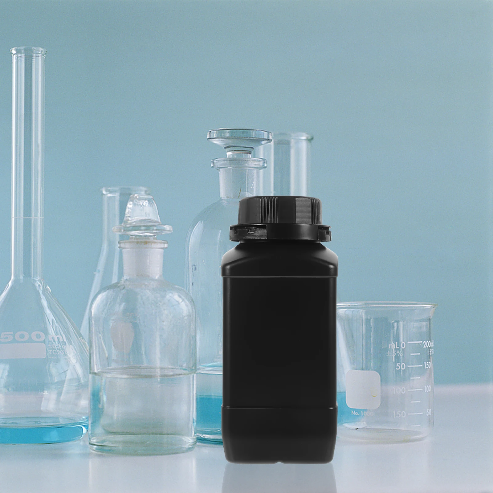 

2pcs 1000ml Wide Mouth Reagent Sample Sealing Lab Sample Storage Chemical Bottle Pet Teaching Supplies