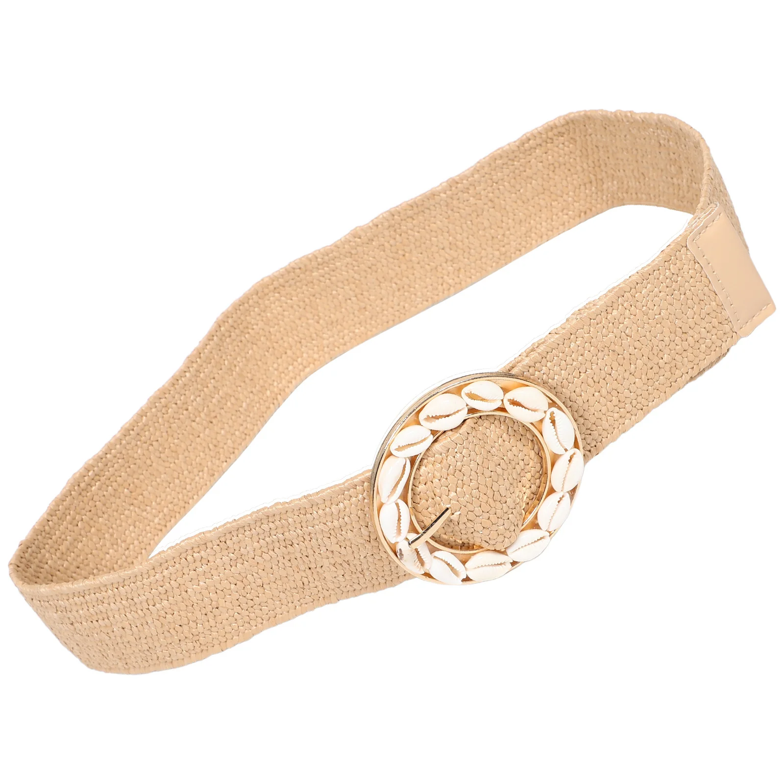 بوهو حزام مطاطا تمتد واسعة مشبك دائري شل الديكور فساتين عطلة النساء عادية موضة حزام بوهو حزام