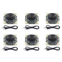 A51I 6 Pcs Camera Module 100 Degree OV9732 2M Cable 1280x720 30fps, for DIY Autodarts.Io, USB Drive Free