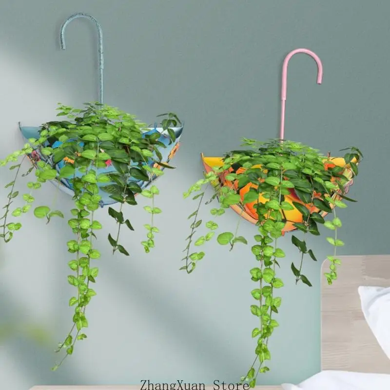 Wand-Topfhalter aus Metall für den Innenbereich, 3er-Set, vertikale Blumentopf-Präsentation für Balkon- und Eingangswände mit – Detail 4