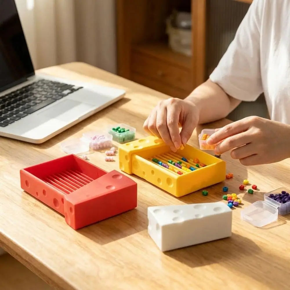 Dust-proof Bead Sorting Tray with Lid Precision Tools 3D Printed Bead Tool Set Save Time Efficient Bead Organizer Tray