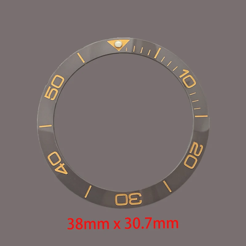 38mm skośny pierścień ceramiczny pasujący do SUB SKX007 SKX009 SRPD GMT Koperta zegarka NH35 NH36 Części do zegarków męskich