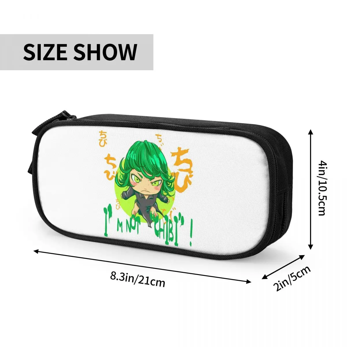 Tatsumaki One Punch Man Anime Pencil Cases for Student School Pen Box Pencil Bag Large Capacity Pencil Pouch