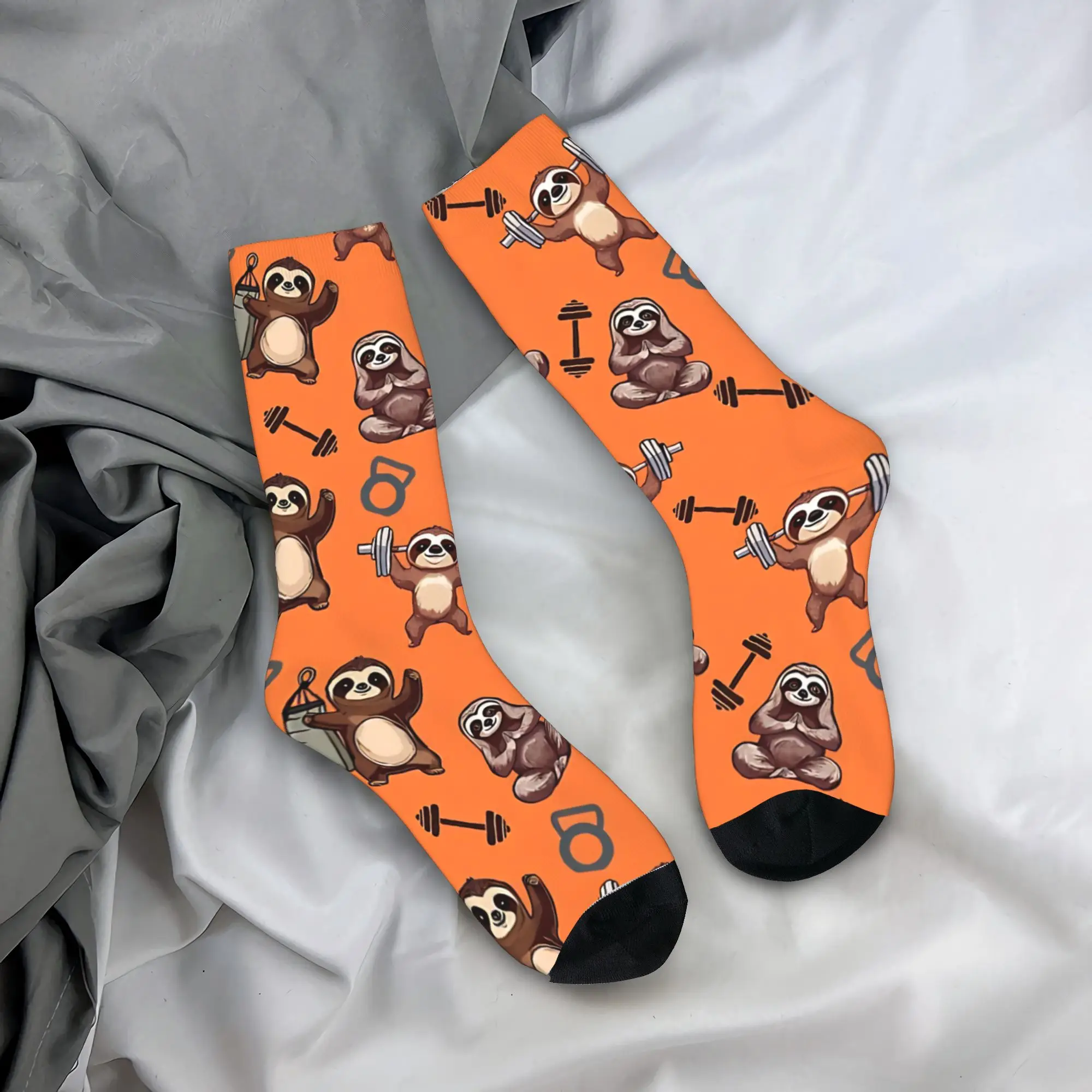 Gym Sloth   Socks Winter  Stockings Harajuku Women Men Comfortable Socks Design Climbing Non Slip Socks